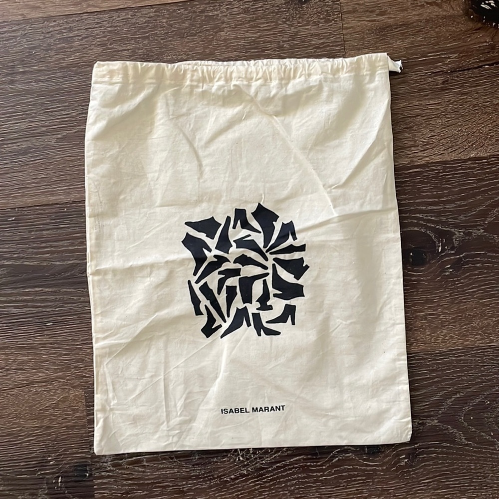 Isabel Marant Cream Black Dust Bag